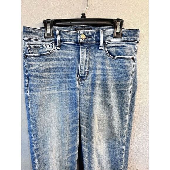Abercrombie & Fitch Jeans Women's Harper Ankle Skinny Stretch Denim Raw Hem 25/0 - Picture 2 of 11